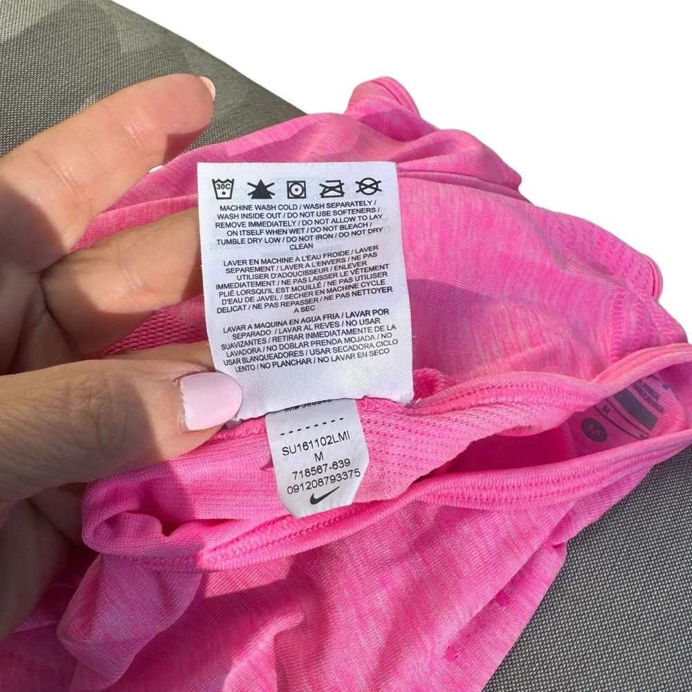 Nike Women’s Pink Dri-Fit Running Racerback Tank Size Medium EUC